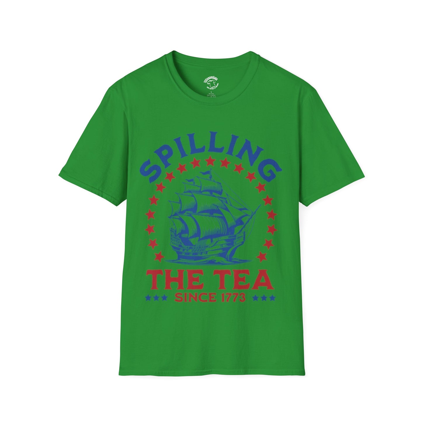 T-Shirt — "Spilling The Tea Since 1773" Patriotic Boston Tea Party Ship Tee
