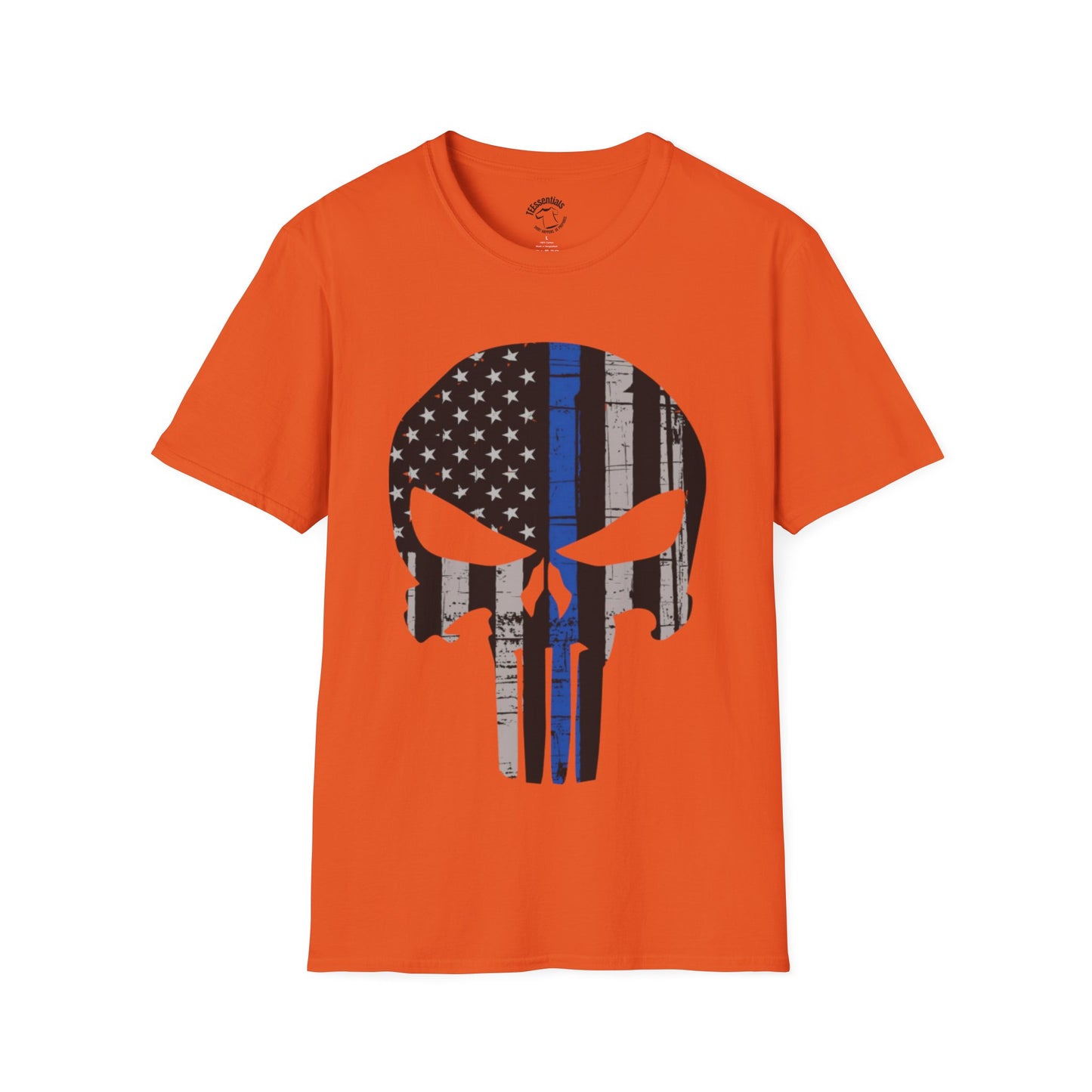 Punisher Skull Thin Blue Line T-Shirt