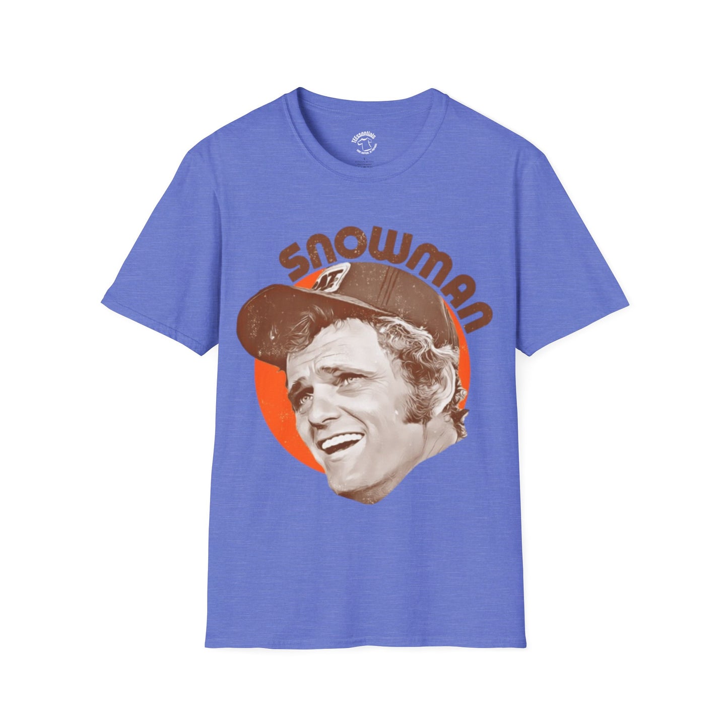Snowman Retro Portrait T-Shirt — Vintage 70s Smokey Graphic Tee