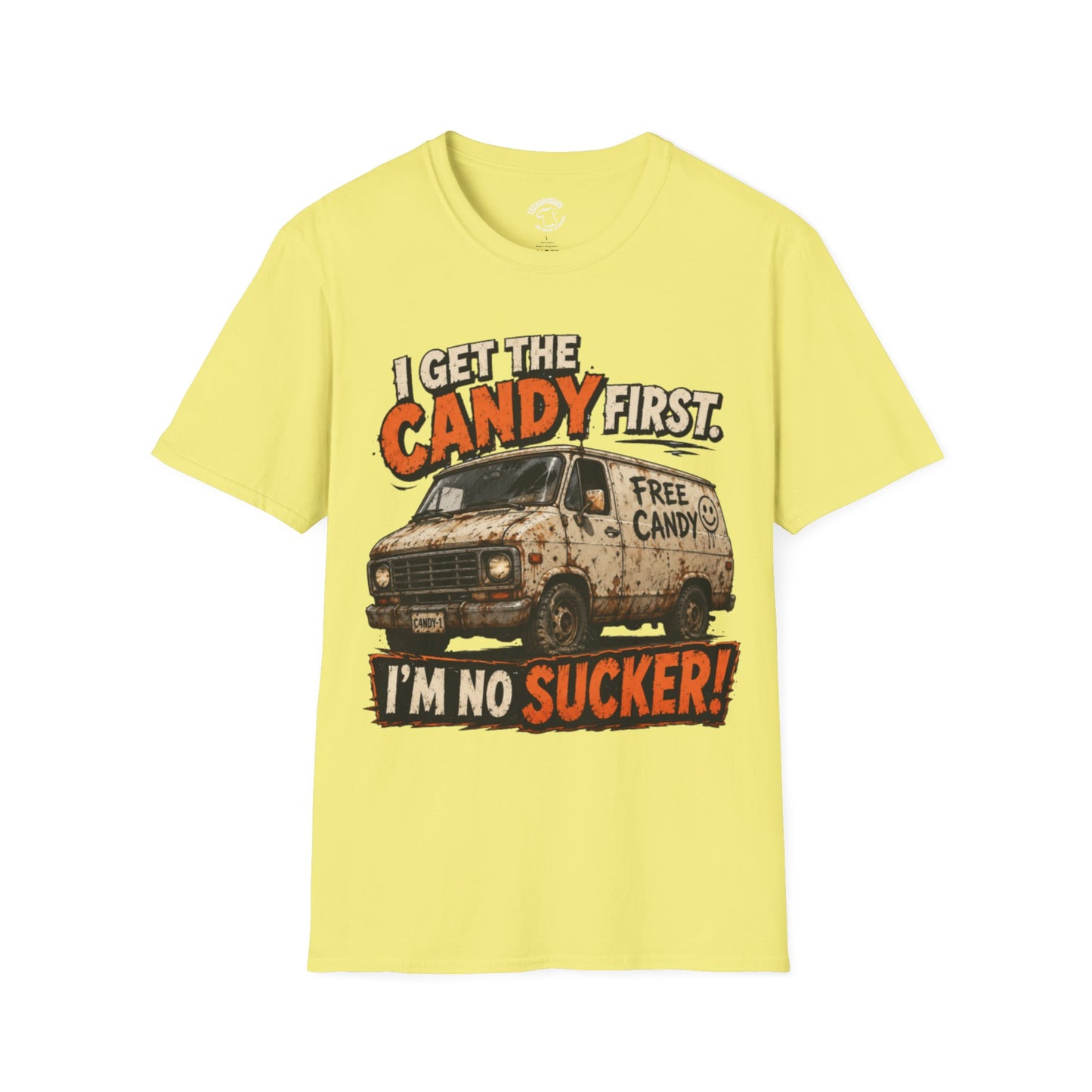 Candy T-Shirt — "I Get the Candy First, I’m No Sucker" Vintage Van Tee