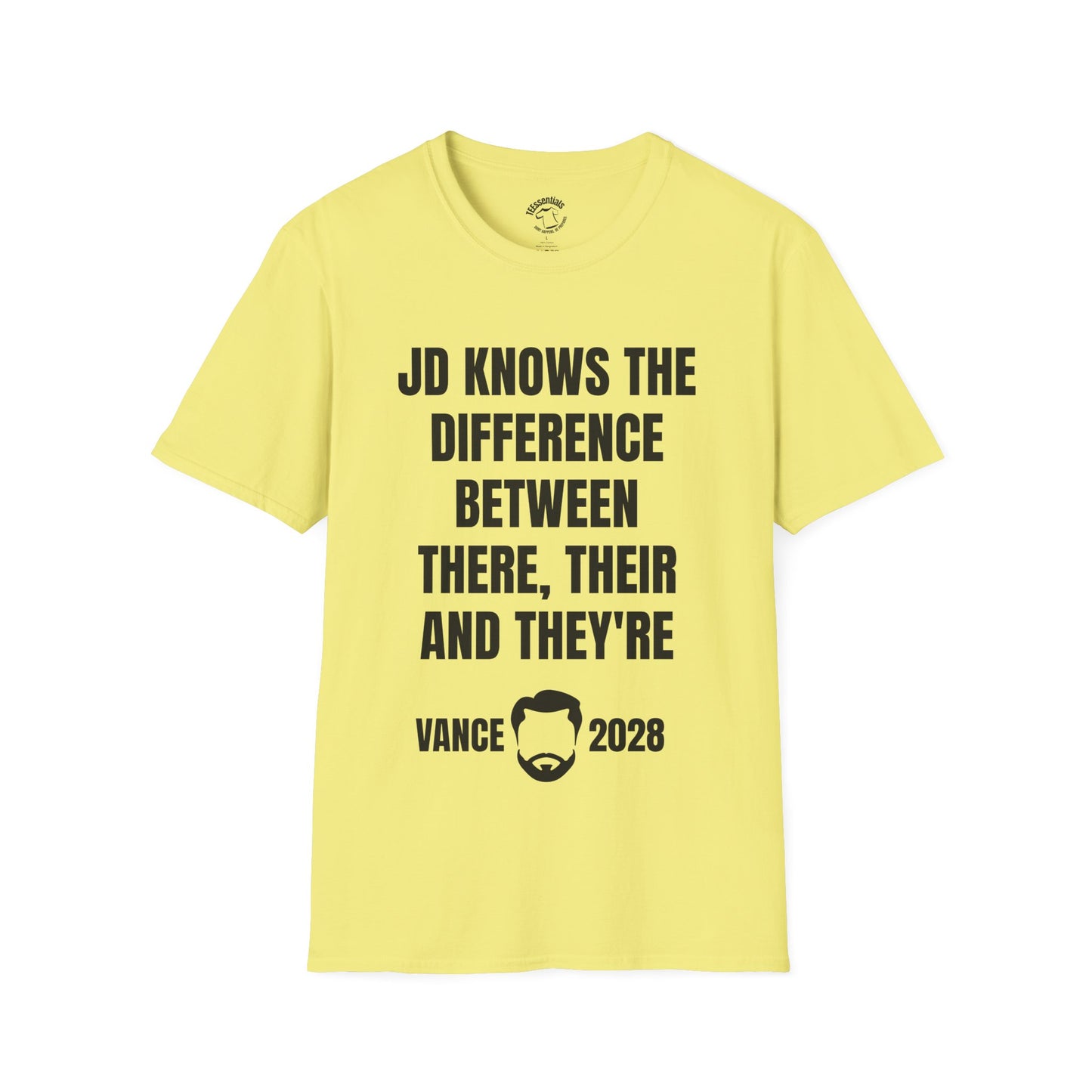 Grammar Warrior T-Shirt — "JD Knows the Difference Between There, Their and They’re" Vance 2028