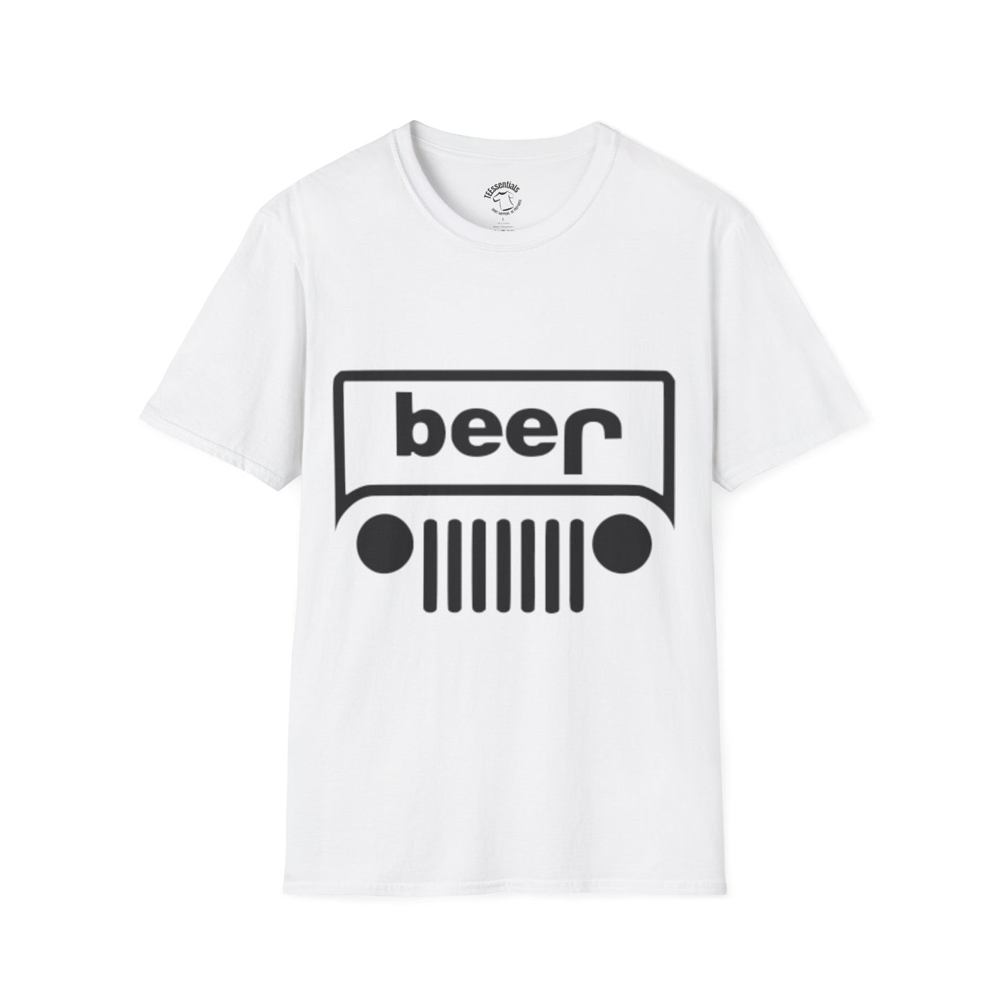 Beer Jeep T-Shirt — Funny Off-Road Beer Logo Tee